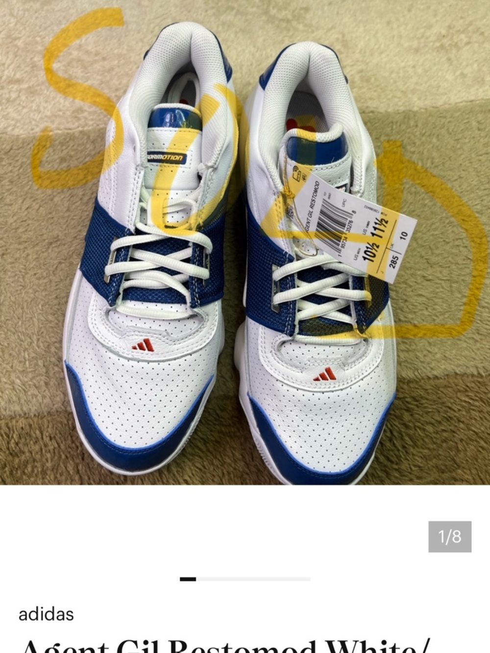 Agent Gil Restomod White/Blue/Red size 10.5 these are SOLD!!!!!!!!!!!!!